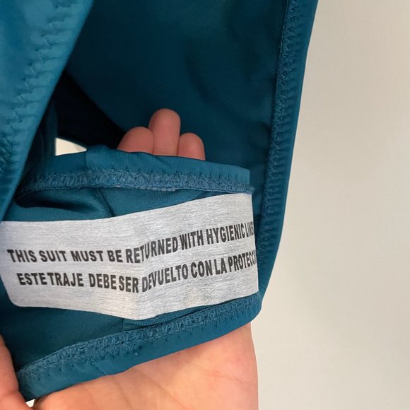 Shade and Shore Bandeau Tie Back Swimsuit S - Picture 8 of 14